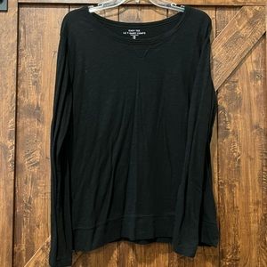 Women’s long sleeve black top